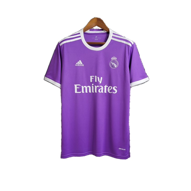 Real Madrid 2017/18 Away Jersey – Retro Version – Purple