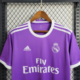 Real Madrid 2017/18 Away Jersey – Retro Version – Purple