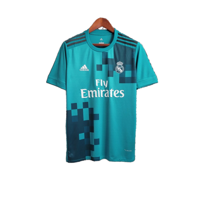 Real Madrid 2017/18 Third Jersey – Retro Version – Blue