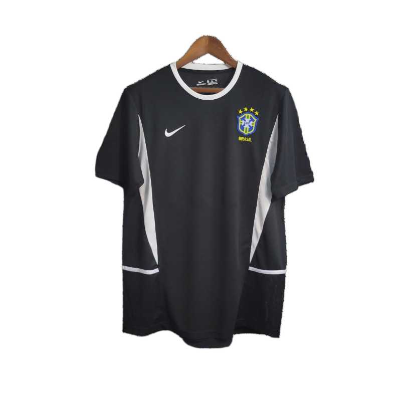 Brazil 2002 Goalkeeper Jersey – Retro Version – Black
