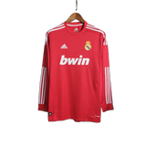 Real Madrid 2011/12 Away Jersey – Long Sleeve – Retro Version – Red