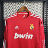 Real Madrid 2011/12 Away Jersey – Long Sleeve – Retro Version – Red