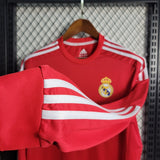 Real Madrid 2011/12 Away Jersey – Long Sleeve – Retro Version – Red