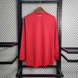 Real Madrid 2011/12 Away Jersey – Long Sleeve – Retro Version – Red