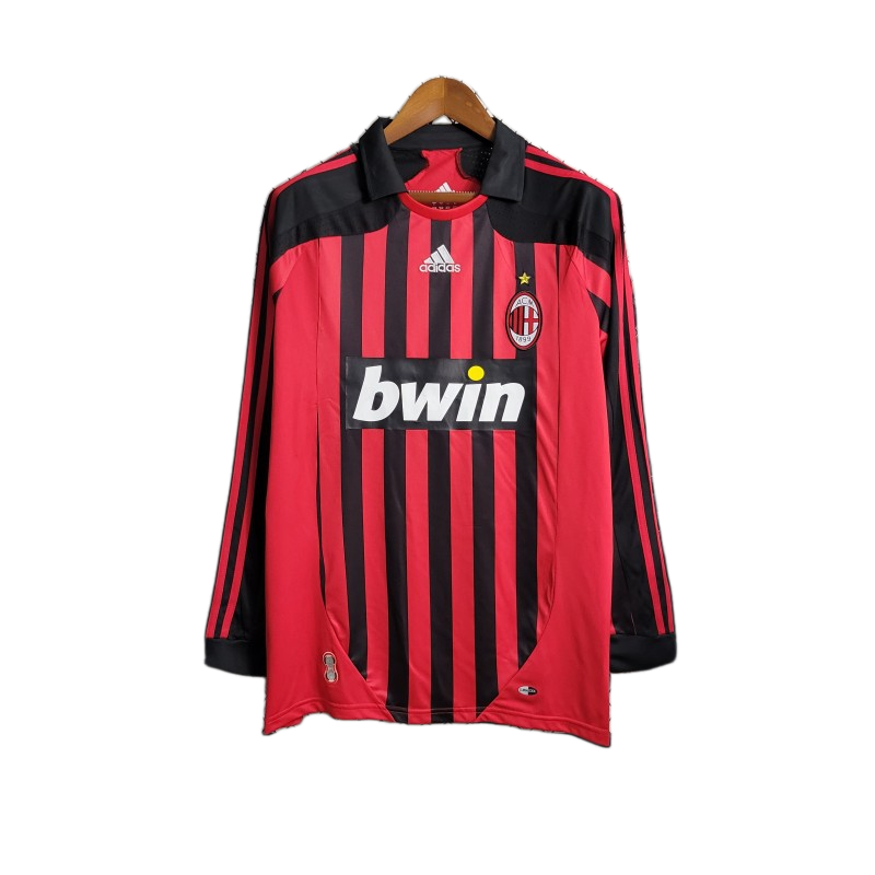 AC Milan 2007/08 Home Jersey – Long Sleeve – Retro Version
