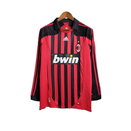 AC Milan 2007/08 Home Jersey – Long Sleeve – Retro Version