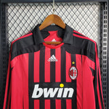 AC Milan 2007/08 Camiseta local – Manga larga – Versión retro