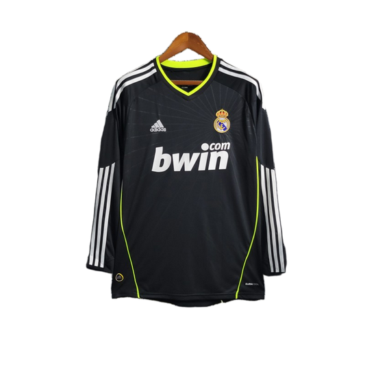 Real Madrid 2010/11 Away Jersey – Long Sleeve – Retro Version – Black