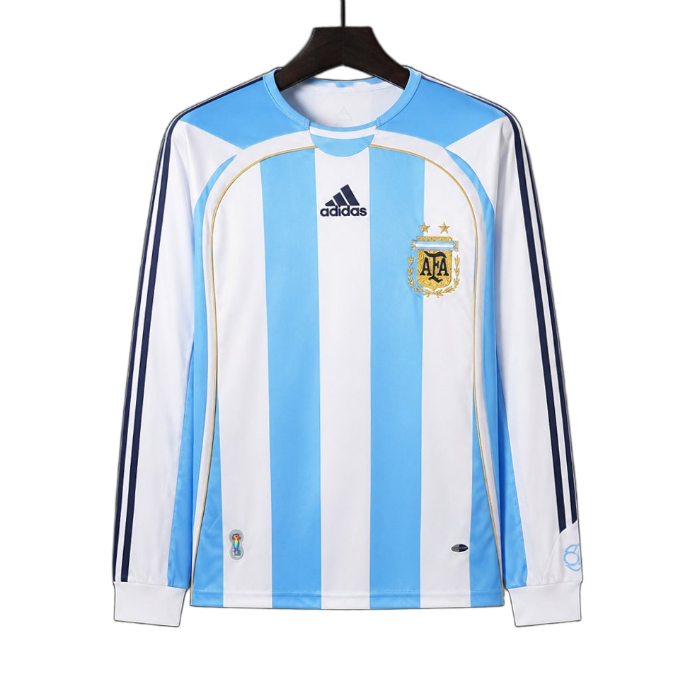 Argentina 2006 Home Jersey – Long Sleeve – Retro Version