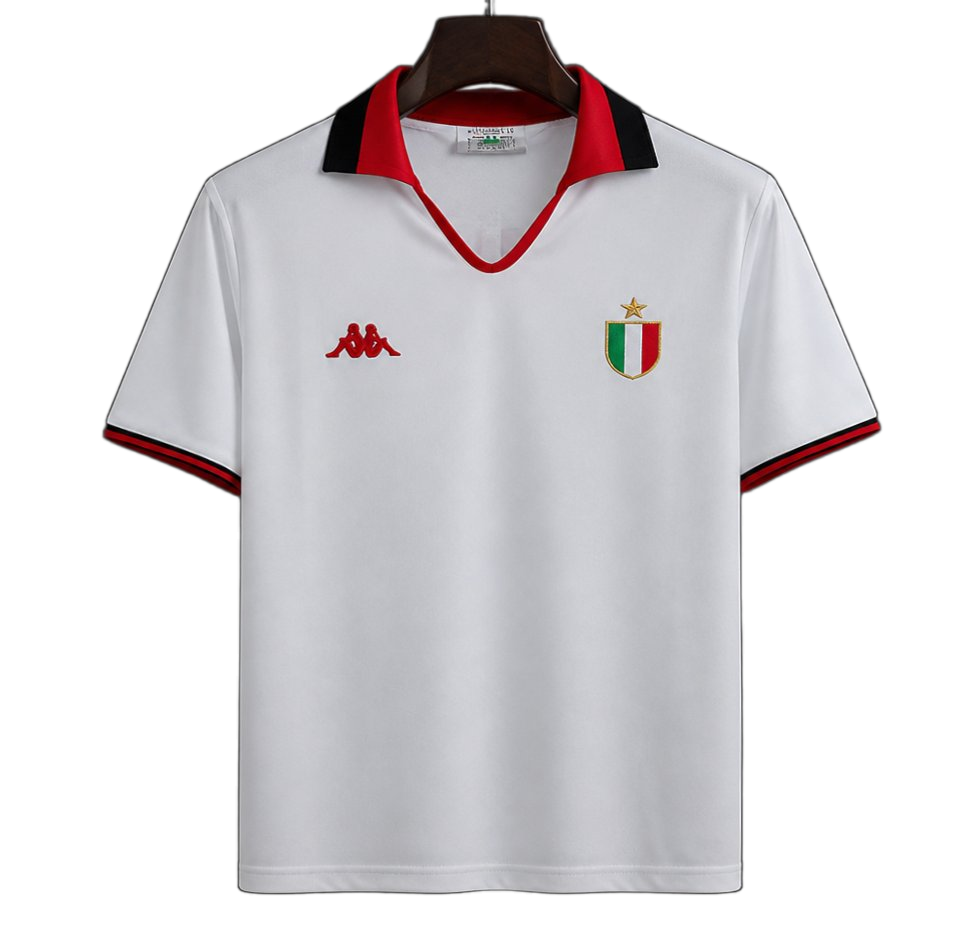 AC Milan 1988/89 Away Jersey – Retro Version – White