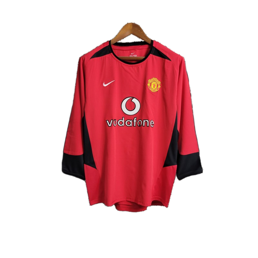 Manchester United 2002/04 Home Jersey – Long Sleeve – Retro Version
