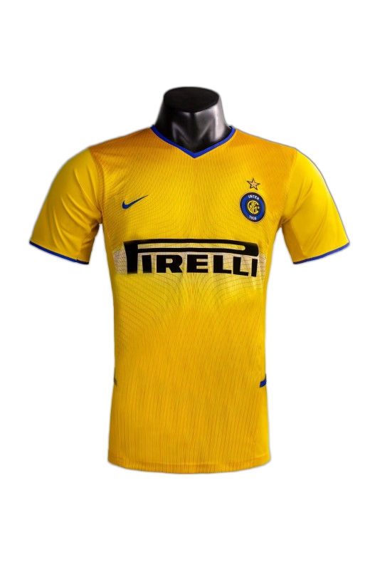 Inter Milan 2002/03 Third Jersey – Retro Version – Yellow