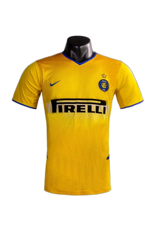 Inter Milan 2002/03 Third Jersey – Retro Version – Yellow