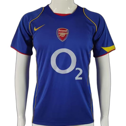 Arsenal 2004/05 Away Jersey – Retro Version – Blue