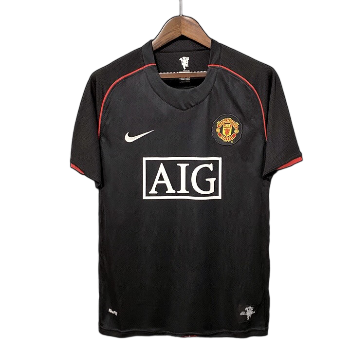 Manchester United 2007/08 Away Jersey – Retro Version – Black