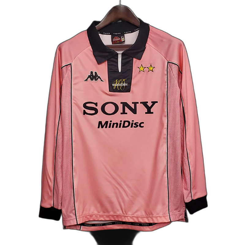 Juventus 1997/98 Away Jersey – Long Sleeve – Retro Version – Pink
