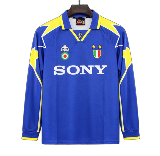 Juventus 1995/96 Away Jersey – Long Sleeve – Retro Version – Blue