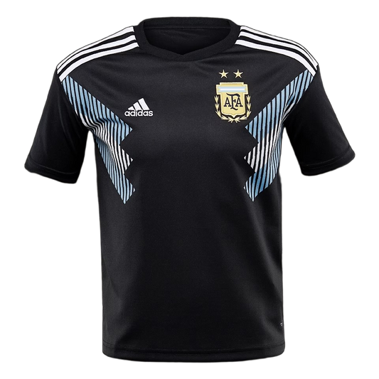 Argentina 2018 Away Jersey – Retro Version – Black