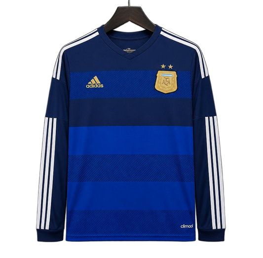 Argentina 2014 Home Jersey – Long Sleeve – Retro Version