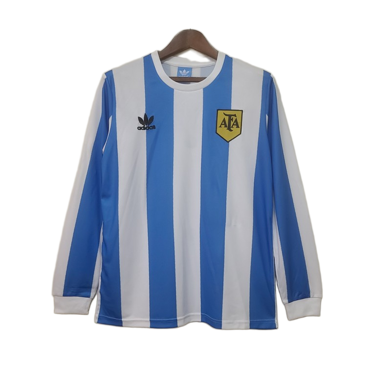 Argentina 1978 Home Jersey – Long Sleeve – Retro Version