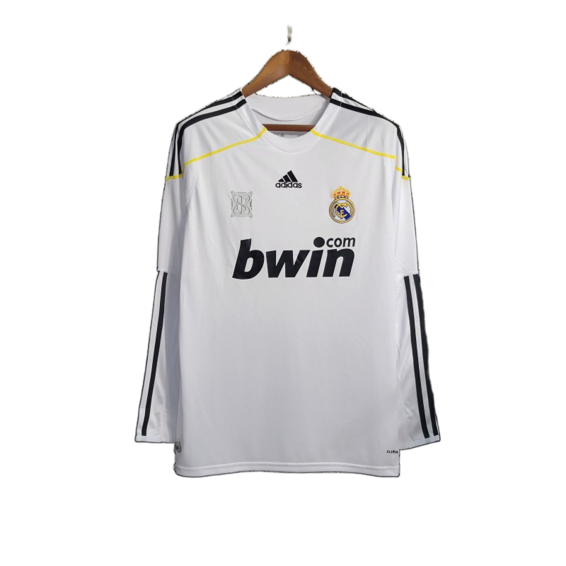 Real Madrid 2009/10 Home Jersey – Long Sleeve – Retro Version