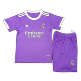 Real Madrid 2016/17 Away Kids Kit – Retro Version – Purple