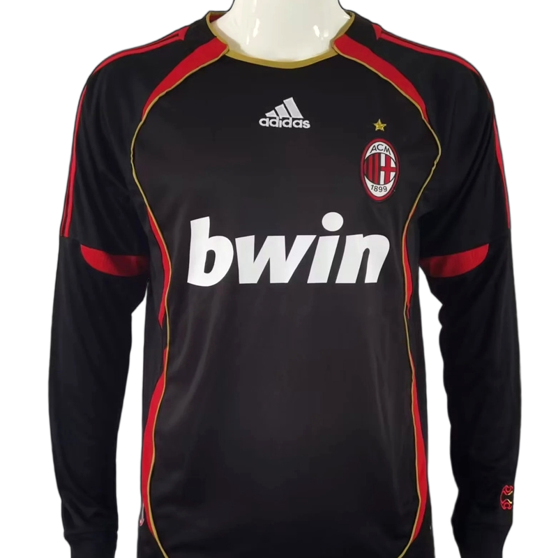 AC Milan 2006/07 Third Jersey – Long Sleeve – Retro Version – Black