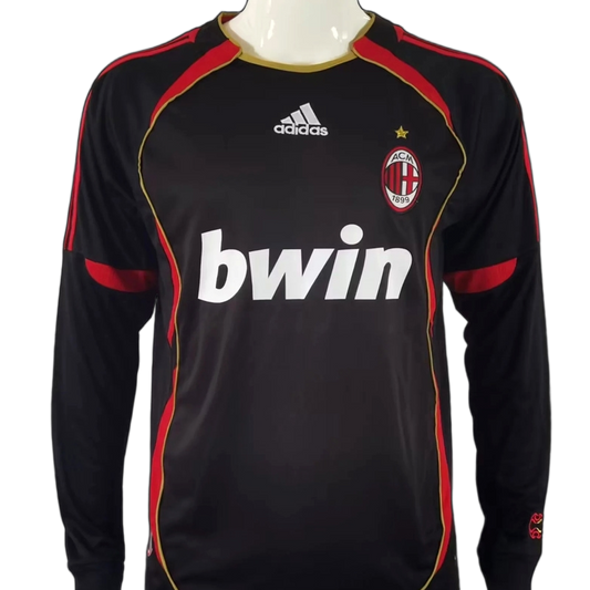 AC Milan 2006/07 Third Jersey – Long Sleeve – Retro Version – Black