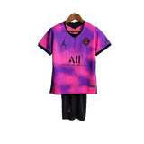 Paris Saint – Germain 2020/21 Fourth Kids Kit – Retro Version – Pink
