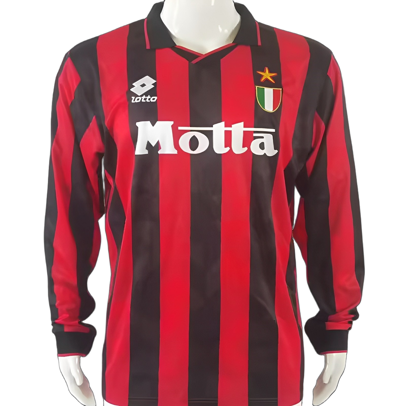 AC Milan 1993/94 Home Jersey – Long Sleeve – Retro Version