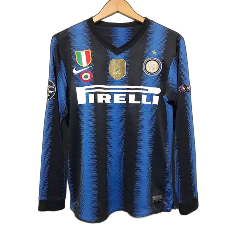 Inter Milan 2010/11 Home Jersey – Long Sleeve – Retro Version
