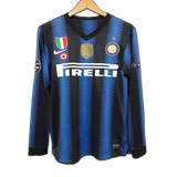 Inter Milan 2010/11 Home Jersey – Long Sleeve – Retro Version