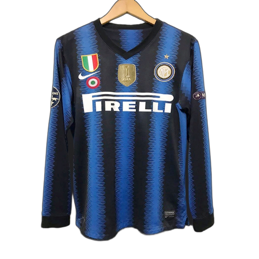 Inter Milan 2010/11 Home Jersey – Long Sleeve – Retro Version