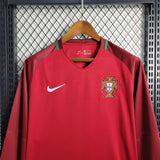 Portugal 2016 Home Jersey – Long Sleeve – Retro Version