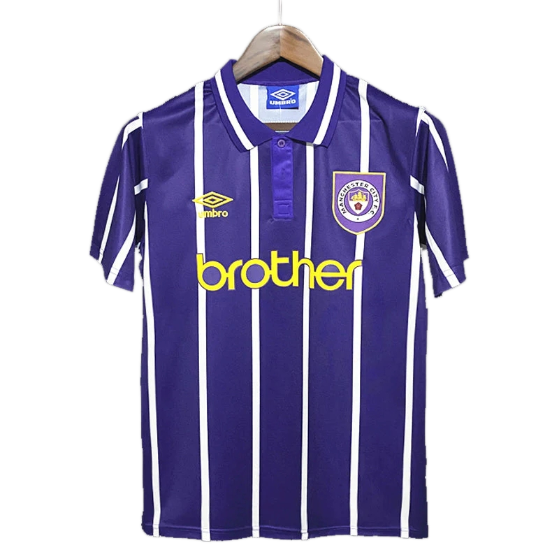 Manchester City 1992/94 Away Jersey – Retro Version – Purple