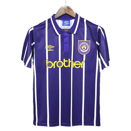 Manchester City 1992/94 Away Jersey – Retro Version – Purple