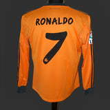 Real Madrid 2013/14 Third Jersey – Long Sleeve – Retro Version – Ronaldo – Orange