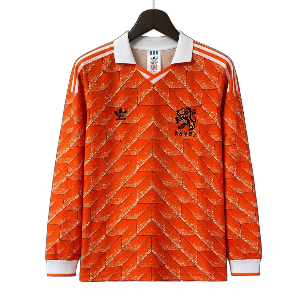 Netherlands 1988 Home Jersey – Long Sleeve – Retro Version