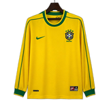 Brazil 1998 Home Jersey – Long Sleeve – Retro Version