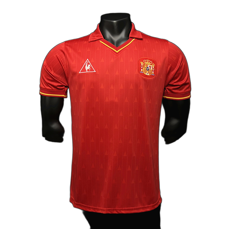 Spain 1988 Home Jersey – Retro Version