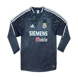 Real Madrid 2004/05 Third Jersey – Long Sleeve – Retro Version – Black