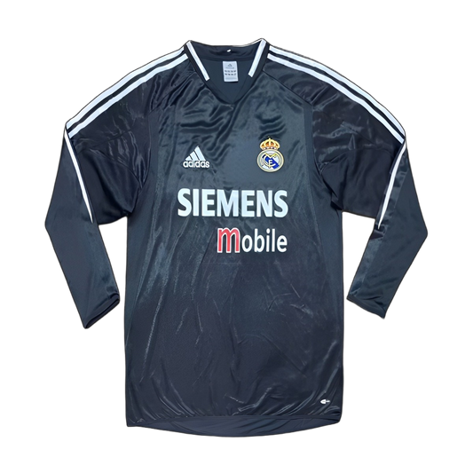 Real Madrid 2004/05 Third Jersey – Long Sleeve – Retro Version – Black