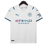 Manchester City 2021/22 Away Jersey – Retro Version – White