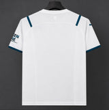 Manchester City 2021/22 Away Jersey – Retro Version – White