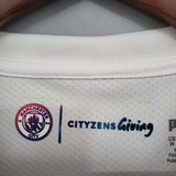Manchester City 2021/22 Away Jersey – Retro Version – White