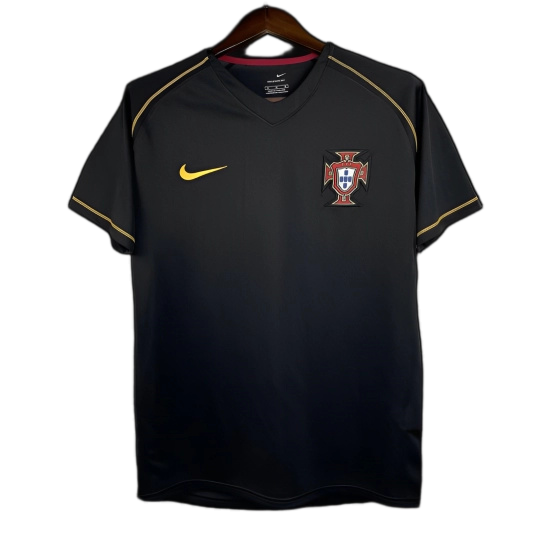 Portugal 2006 Away Jersey – Retro Version – Black