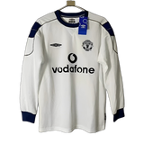 Manchester United 2000/01 Away Jersey – Long Sleeve – Retro Version – White