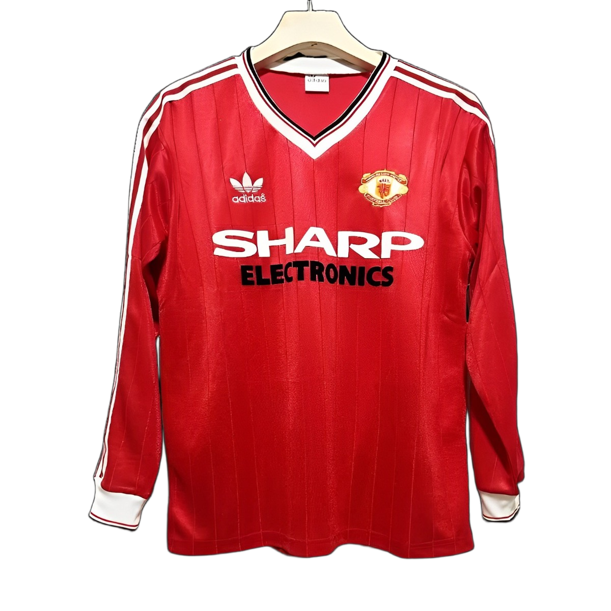 Manchester United 1982/83 Home Jersey – Long Sleeve – Retro Version