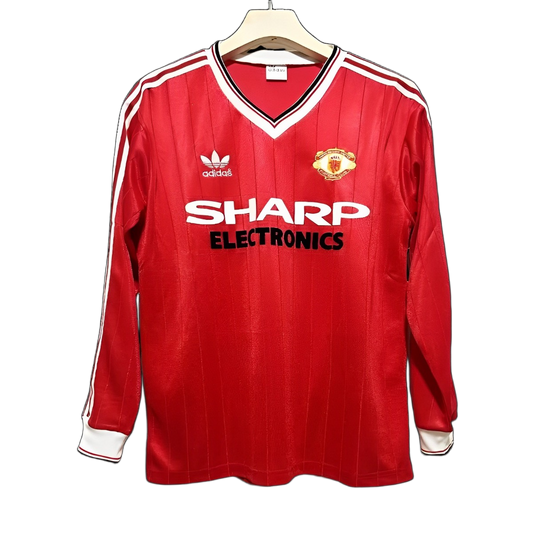 Manchester United 1982/83 Home Jersey – Long Sleeve – Retro Version
