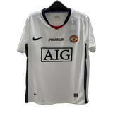 Manchester United 2007/08 Away Jersey – Retro Version – White